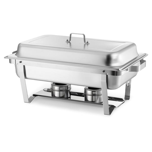 Chafing-astia, 8,5L 2 kpl, 61,5x35,5x32,5 cm, ruostumaton teräs