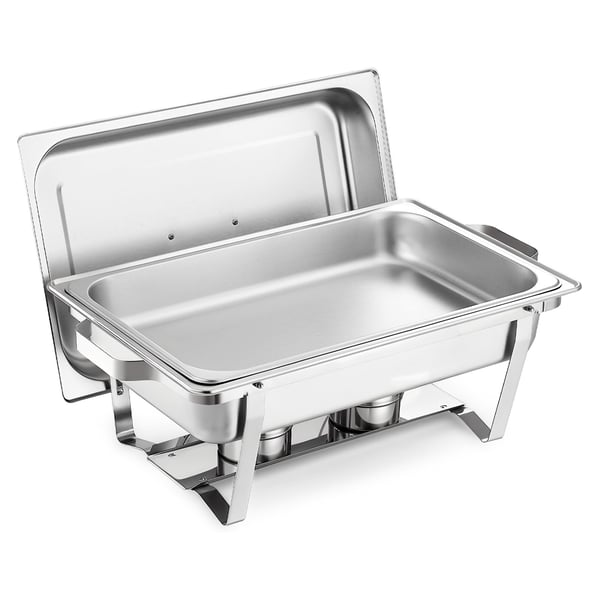 Chafing-astia, 8,5L 2 kpl, 61,5x35,5x32,5 cm, ruostumaton teräs