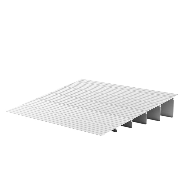 Kynnysramppi, 67.7x86.5x13.8 cm, alumiini, liukumaton