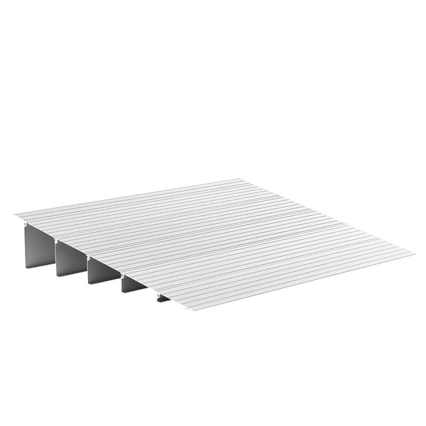 Kynnysramppi, 67.7x86.5x13.8 cm, alumiini, liukumaton
