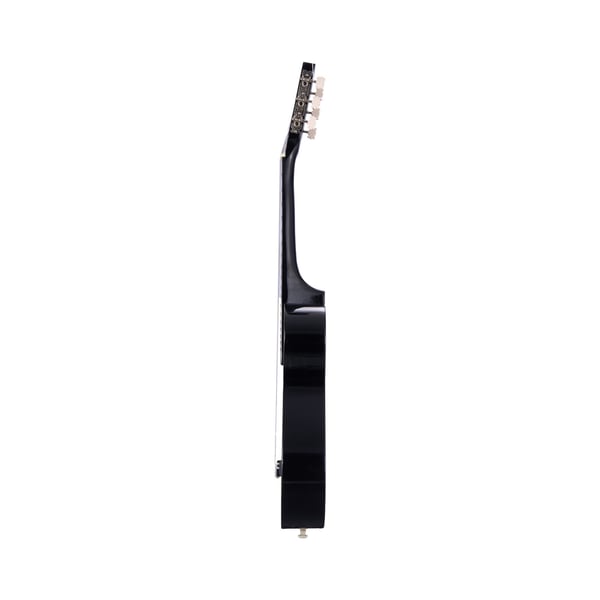 Klassisk guitar 78 cm sort, basswood, startpakke