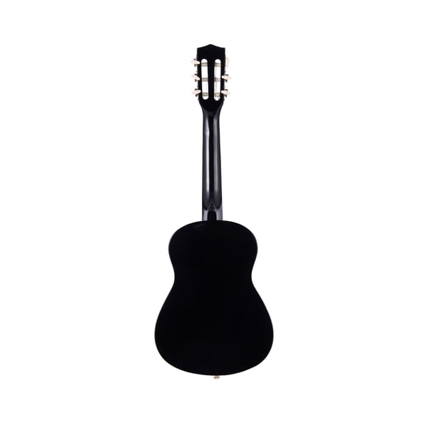 Klassisk guitar 78 cm sort, basswood, startpakke