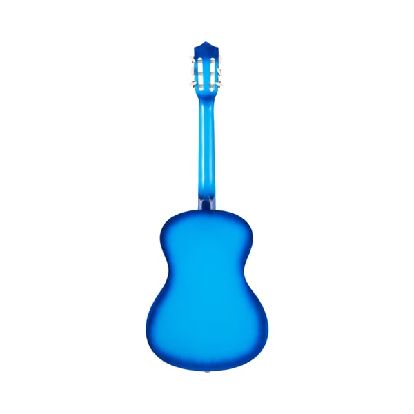 Klassisk guitar 96 cm blå, træ, startpakke