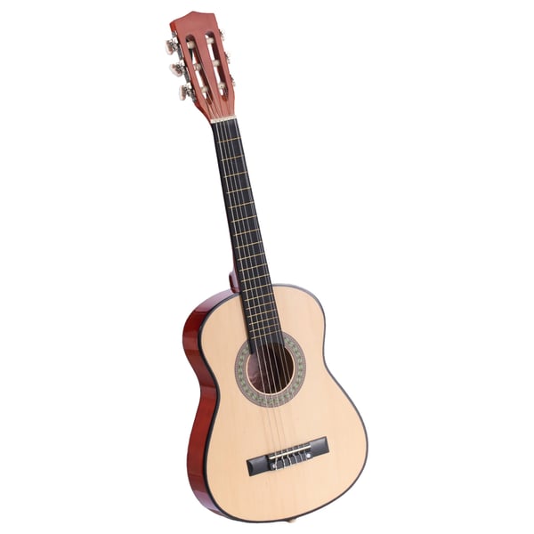 Klassisk guitar 78 cm træ startsæt natur