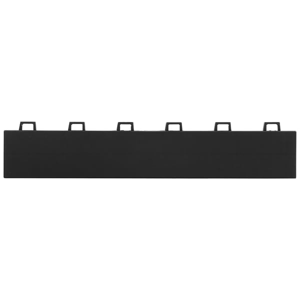 Autotallin lattian reunasarja, 15-osainen lukittuva PP, 30.5x6x1.2 cm, musta