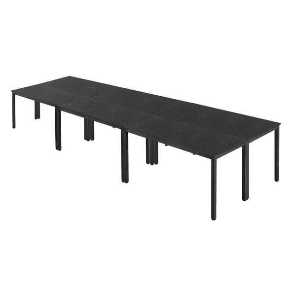 Konferensbord, 140x60x75 cm, Svart