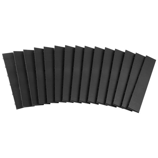 Garagegolv Kantlist Kit, 305x50x12,1 mm, Svart