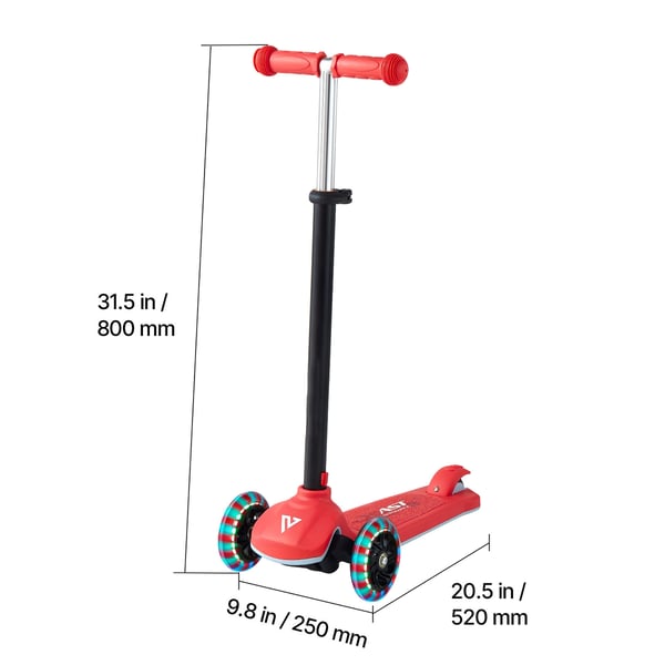 Sparkcykel, 52x25x80 cm, Röd