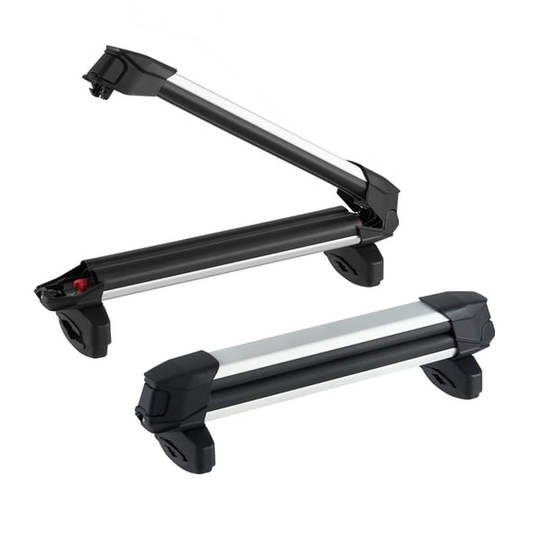 Skid- och snowboardtakräcke, 66,5x8,5x10 cm, Svart