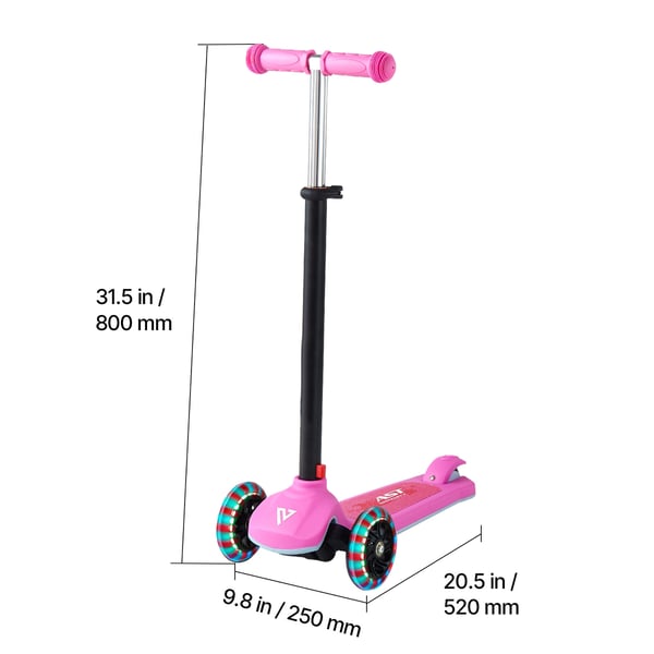 Sparkcykel, 52x25x80 cm, Rosa