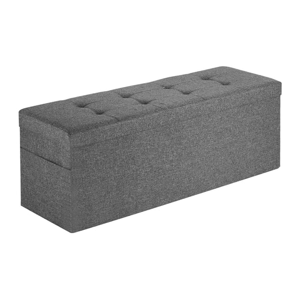 Förvaringspall Bänk, 110x38x38 cm, Grå