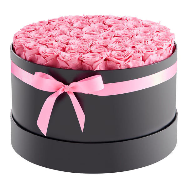 Konserverad Rosbukett, 279x279x165 mm, Rosa