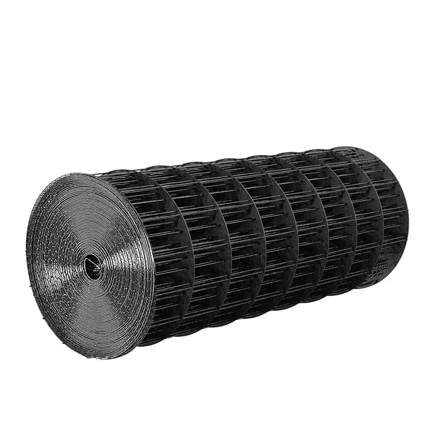 Trådnetrulle, 91x762 cm, Sort, Galvaniseret stålhegn