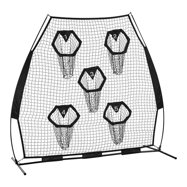 Jalkapalloharjoittelun heittoverkko, 2133,6x2133,6 mm, harjoitusverkko, solmuton verkko