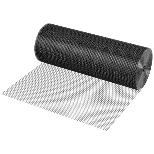 Hardware Cloth, 61x1524 cm, Sort, Galvaniseret trådnet rulle