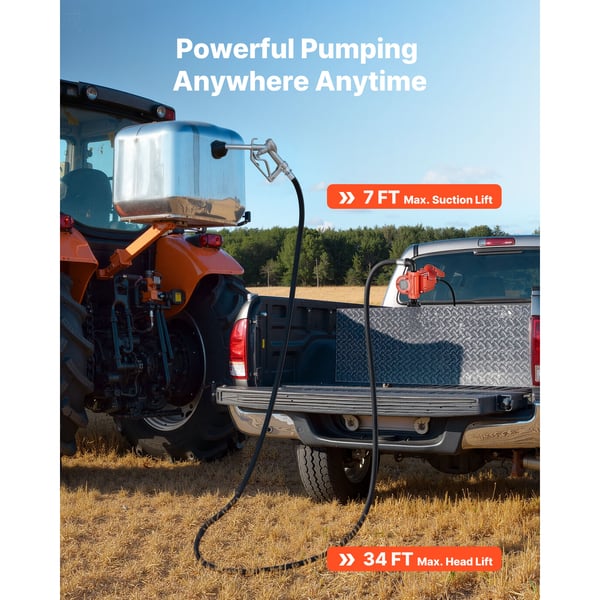 Brændstofpumpe 12V DC 57 L/min støbejern, eksplosionssikker, pumpesæt