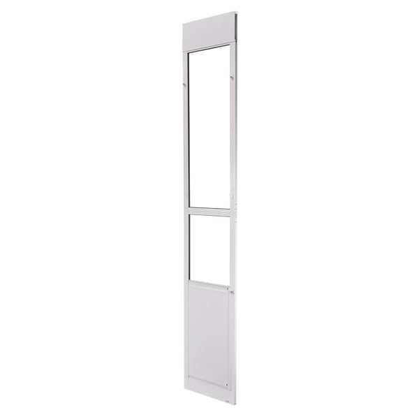 Koiranovi, 2311x2439 mm säädettävä korkeus, 346x600 mm läppä, valkoinen, alumiiniseos