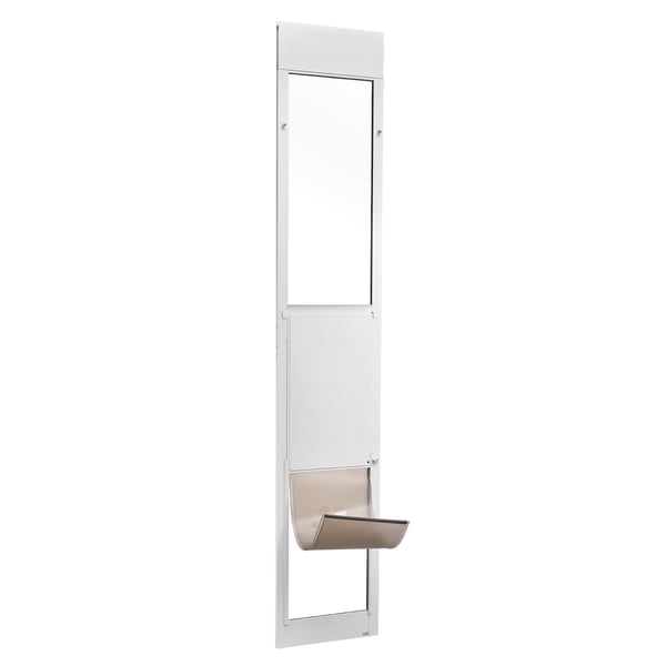 Koiranovi, 2311x2439 mm säädettävä korkeus, 346x600 mm läppä, valkoinen, alumiiniseos