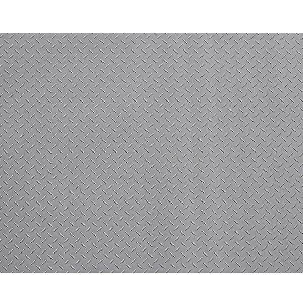 Garagegulvmåtte, 228x520 cm, sølvgrå, PVC