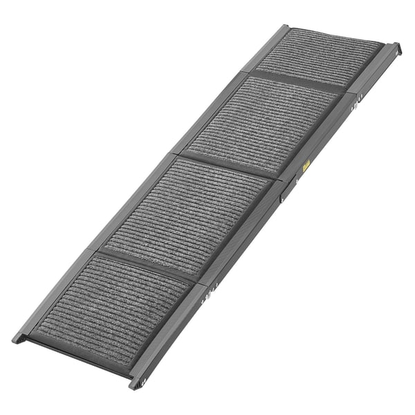 Hundetrappe, 180x43,2 cm, Sort, Sammenklappelig aluminium