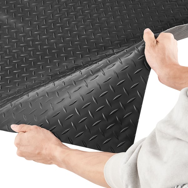 Garagegulvmåtte, 228x520 cm, Sort, PVC