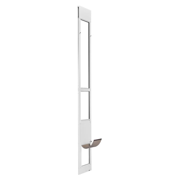 Hundelem, 2311x2439 mm justerbar højde, 209.6x311.2 mm lem, hvid, aluminiumlegering