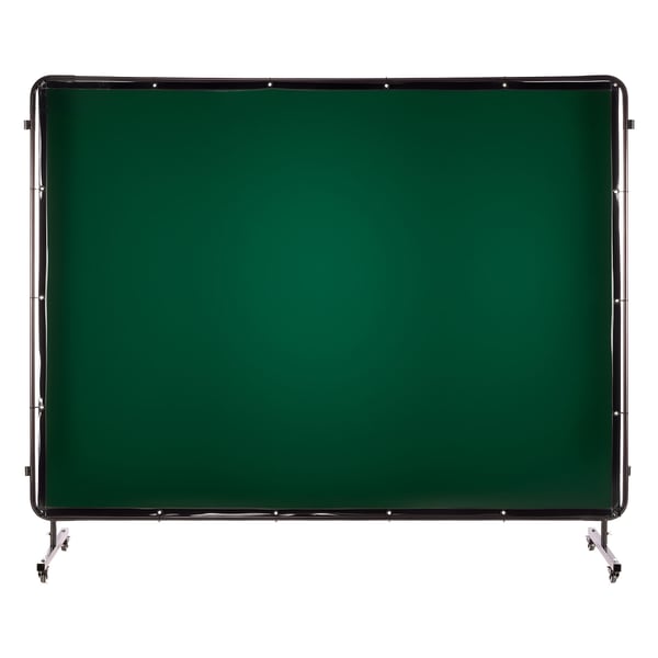 Hitsausnäyttö, 3-paneelinen 174x234 cm, tummanvihreä, palonkestävä vinyyli