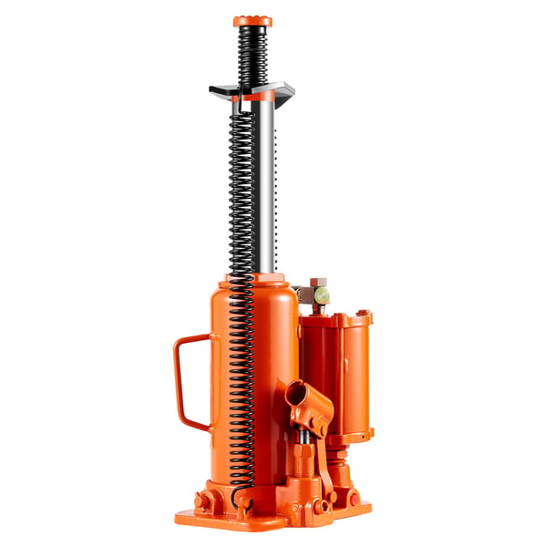 Hydraulinen pullotunkki, 265x150x265 mm, oranssi, raskas käyttö
