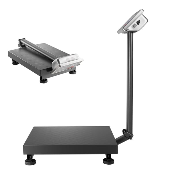 Digitaalinen tasovaaka, 670x400x840 mm, 300 kg kapasiteetti, ruostumaton teräs