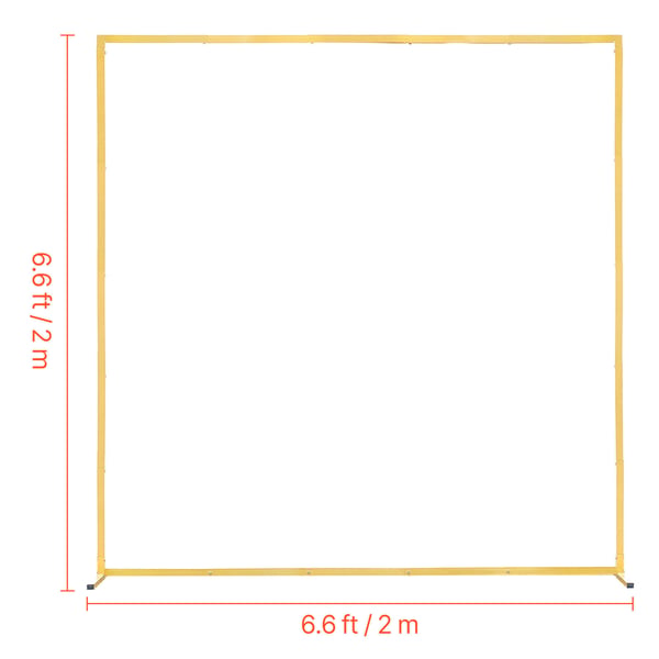 Taustateline, Suorakulmainen kaari 200x200 cm, Kulta, Metalli