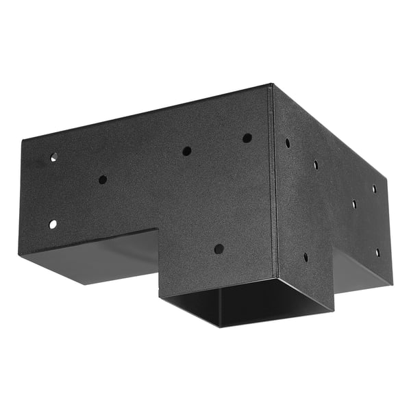 Pergolan kiinnikesarja, 92x92 mm, musta, hiiliteräs