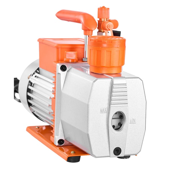 Vakuumpump, tvåstegs, roterande lamell, 7 CFM, 198 L/min, HVAC-underhåll
