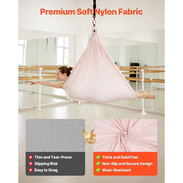 Aerial Yoga-hammock, 265x149 cm, Nylonväv