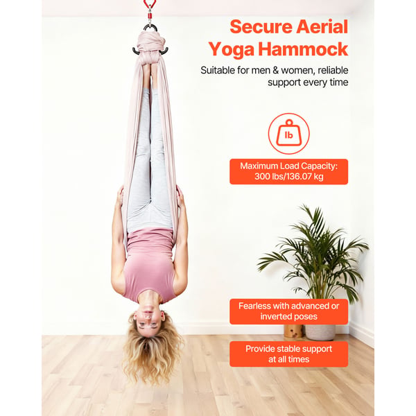 Aerial Yoga-hammock, 265x149 cm, Nylonväv