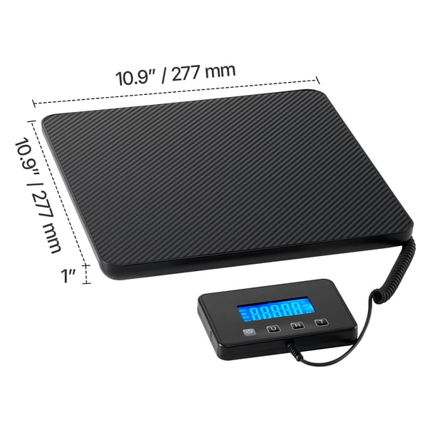 Postivaaka, 200 kg kaksoistarkkuus, 27.7x27.7x2.6 cm, digitaalinen