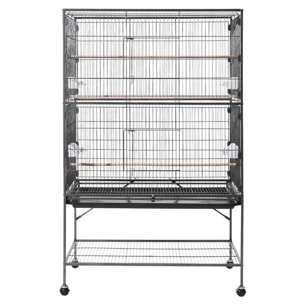 Fuglebur, 93x58x151 cm, Sort, Smedejern, Fladt Top