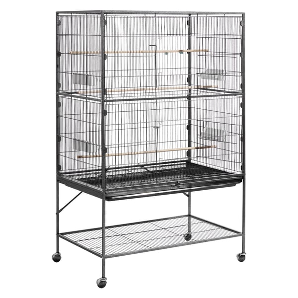 Fuglebur, 93x58x151 cm, Sort, Smedejern, Fladt Top