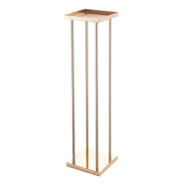 Blomsterstander, 10-delt søjle blomsterdisplay, 20x20x80 cm, Guld, Metal