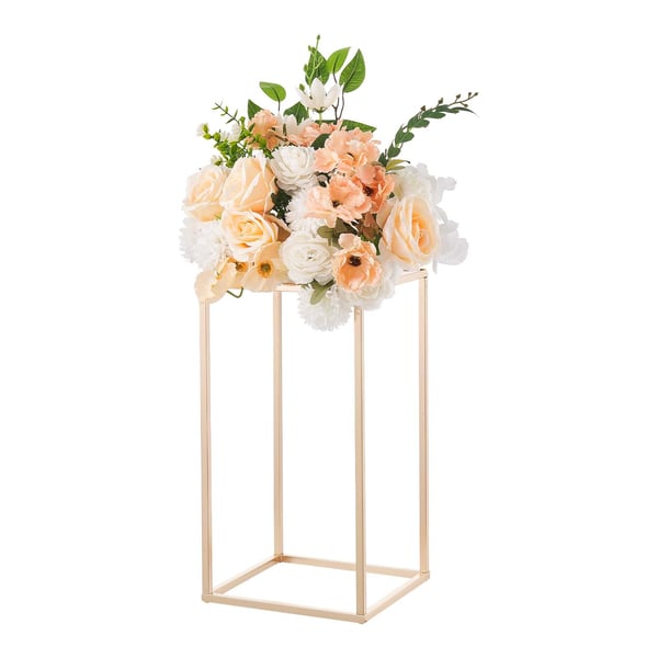 Blomsterställ, 40x22x22 cm, Guld, Stål och Akryl