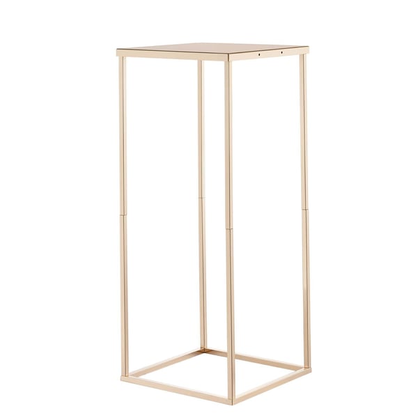 Blomsterstander, 10-delt sæt, 25x25x60 cm, Guld, Metal