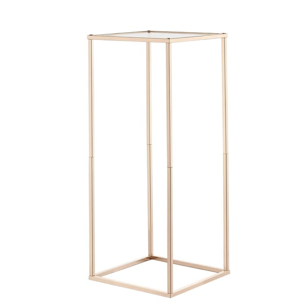 Blomsterställ, 10-delars set, 25x25x60 cm, Guld, Stål och Akryl