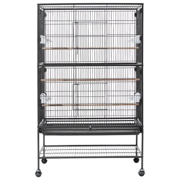 Fuglebur, 80x52x132 cm, Smedejern, Fladt Top, Opbevaring