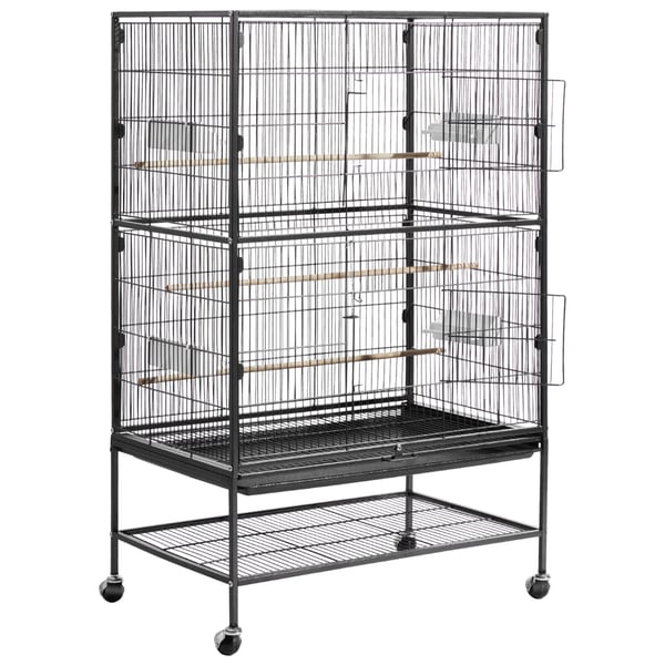 Fuglebur, 80x52x132 cm, Smedejern, Fladt Top, Opbevaring