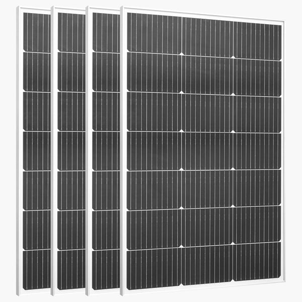 Aurinkopaneeli, 4 kpl monokiteinen 100W, 89,5x58x3 cm, vedenkestävä