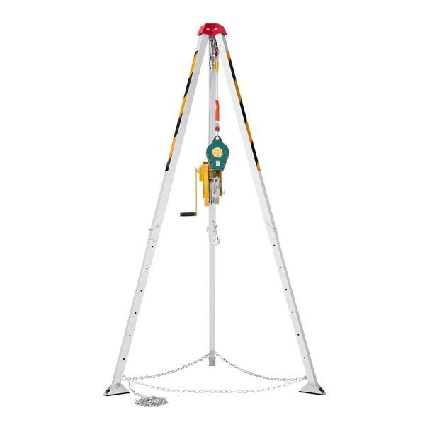 Räddningstativ Kit, 145x160x245 cm, Justerbara ben, Stål-Aluminium