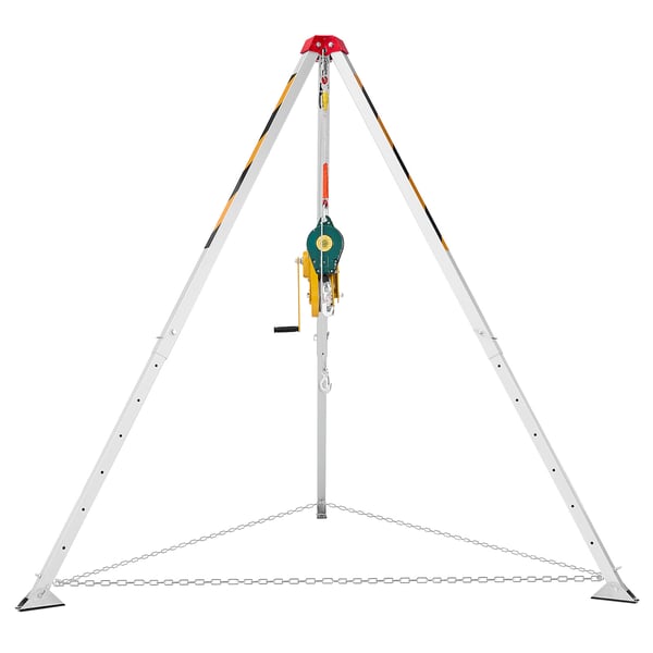 Räddningstativ Kit, 145x160x245 cm, Justerbara ben, Stål-Aluminium