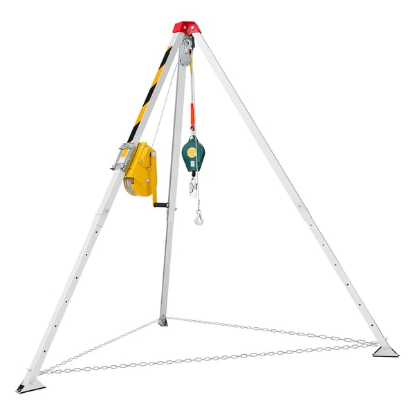 Räddningstativ Kit, 145x160x245 cm, Justerbara ben, Stål-Aluminium