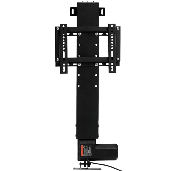 Motoriseret TV-lift, 29x77,4-127,4 cm, højdejusterbar, sort, aluminiumlegering