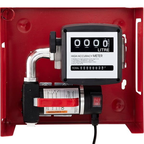 Diesel brændstofpumpe, 40 L, 300 W, 35x30x23 cm, selvansugende