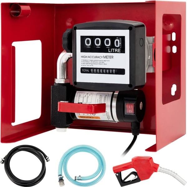 Diesel brændstofpumpe, 40 L, 300 W, 35x30x23 cm, selvansugende